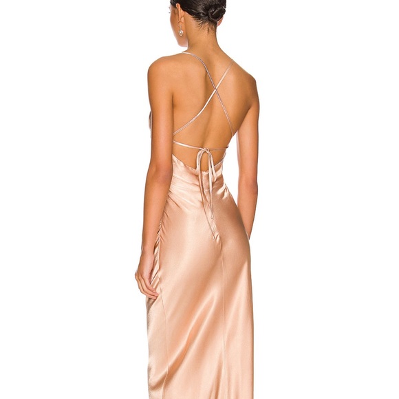 Shona Joy La Lune Lace Back Maxi Dress in Desert Rose - Picture 2 of 5